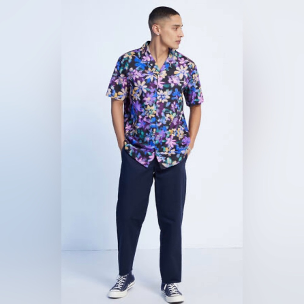 PacSun Obscure Oversized Camp Shirt size L